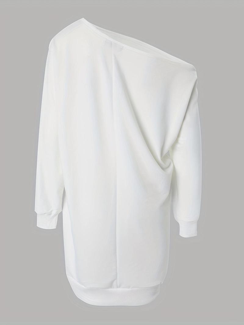 Women's Figure & Letter Print Asymmetrical Neck Dress, Vintage Girly Clothes, Casual Short Dress, Summer Dresses for Women, Lady Dress for Spring Fall