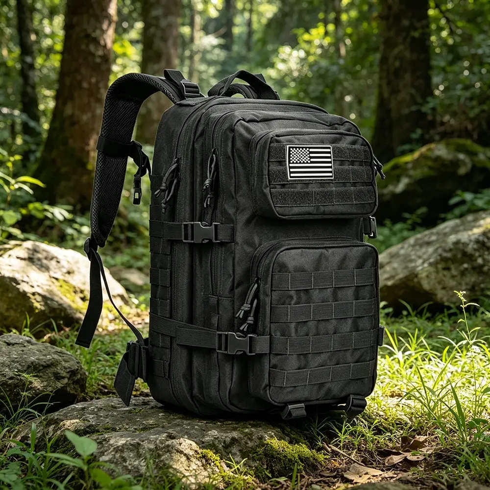 50L Outdoor Hiking Backpack for Men, Hiking Trekking Durable Outdoor Rucksack, Large Capacity Travel Bag, Waterproof Multifunctional Sports Backpack, Ideal for Adventures, Backpacking Gear