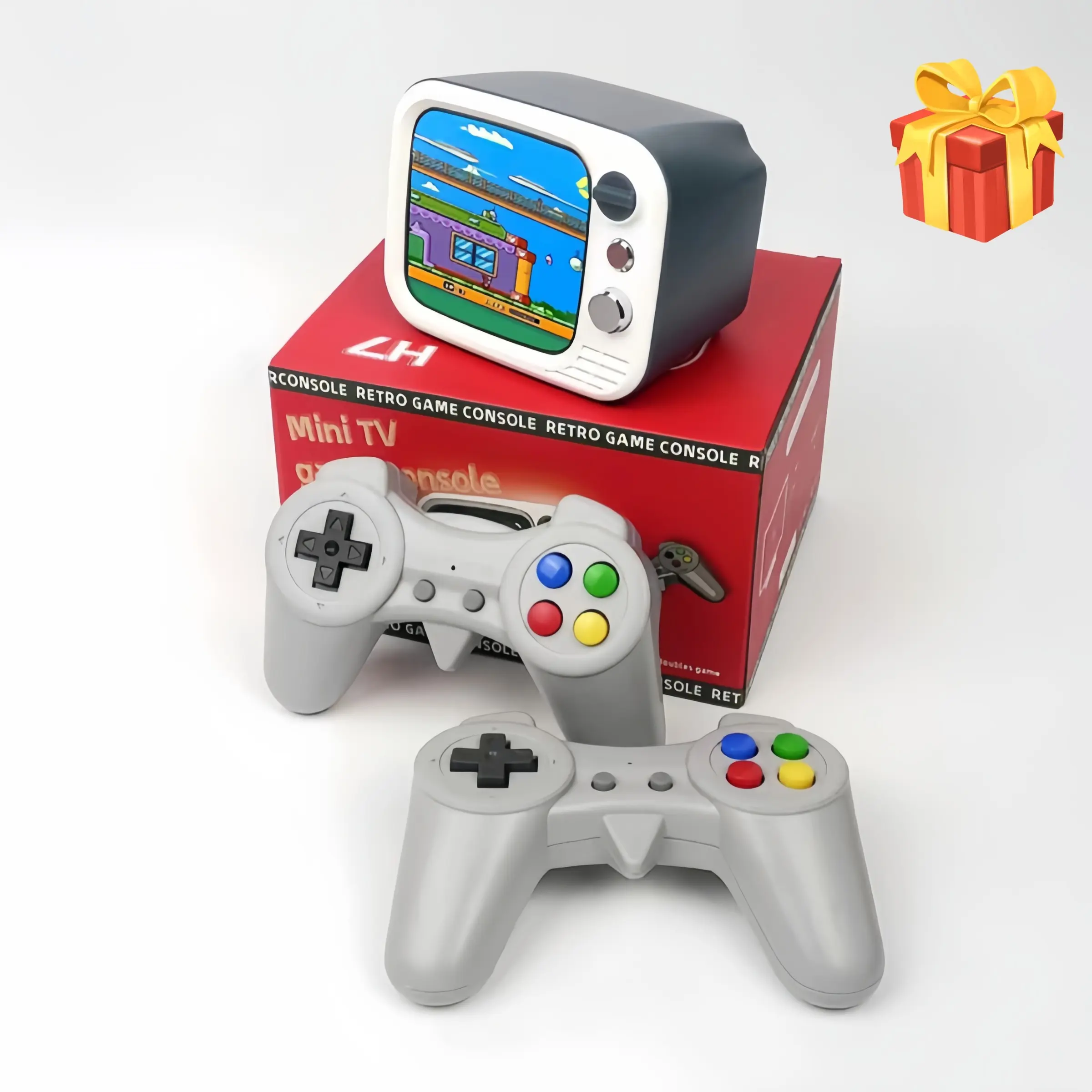 New H7 Mini TV Game Console, Video Game Console, Childhood Games Dual Player Battle, 3.5 Inch Screen, Home Gaming Machine, Festival Gift