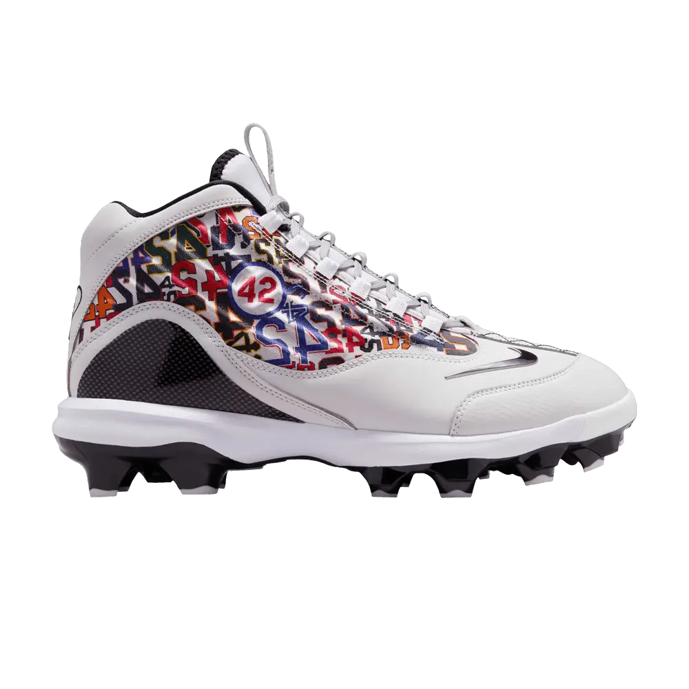 Nike Griffey 2 MCS 'Jackie Robinson Day' (Unisex) Photon Dust/Metallic Silver/Black/White/Summit White baseball shoes HJ4509 001