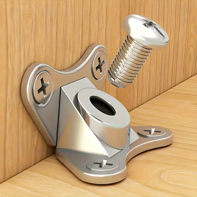 Zinc alloy wing angle bracket, wood board connector, detachable hinged bracket with screws - detachable support connector suitable for woodworking, furniture, drawers, cabinets and wardrobes, for home decor