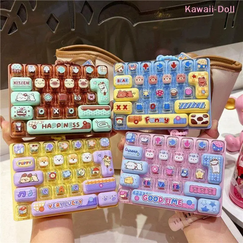 [DO]Cute Decompression Toy 26 Key Decompression Button Toy Model Bag Hanging Ornaments Small Pendant Decorations[DO]