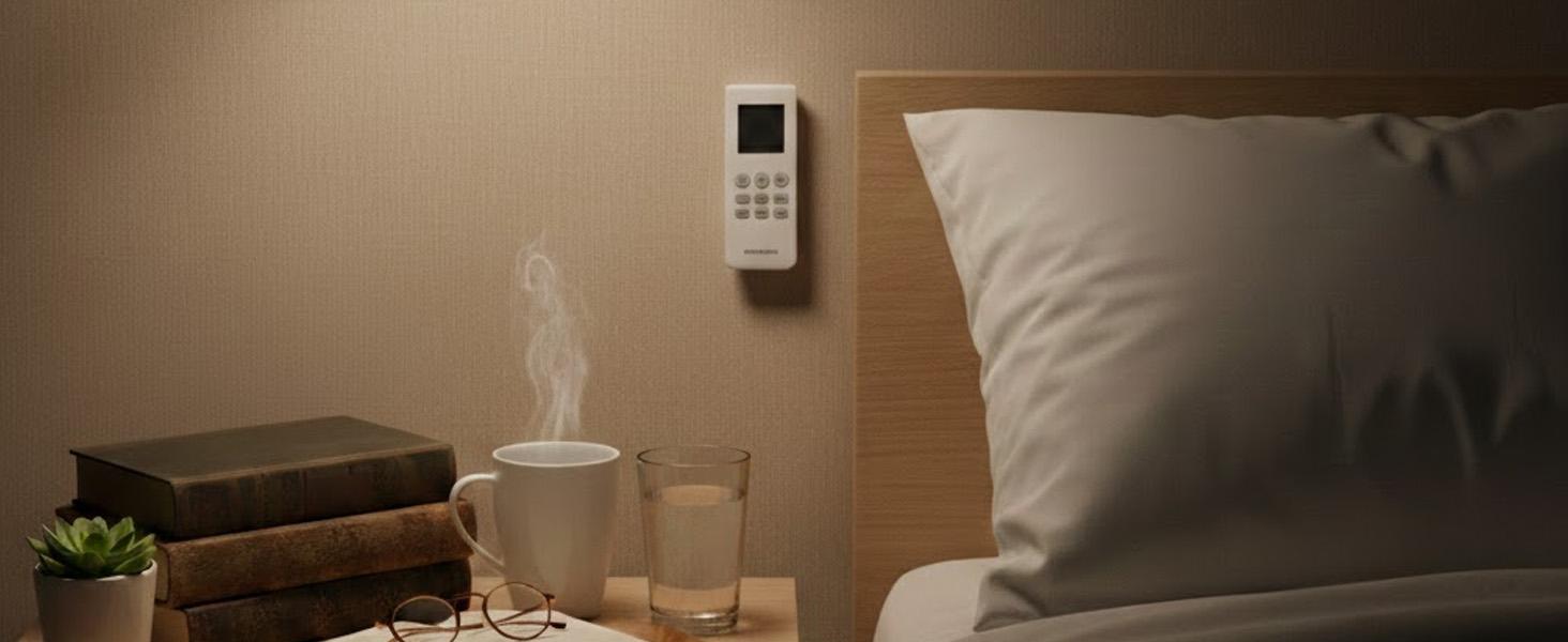 5 Pack Upgraded Magnetic Remote Control Holder Wall Mount - Enhanced N52 Magnets & Stronger Adhesive, No-Drill Remote Organizer for TV/Fan/AC Remotes