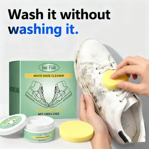 All-in-One Leather & Sneaker Cleaner – Jue Fish No-Wash White Shoe Cleaning Paste