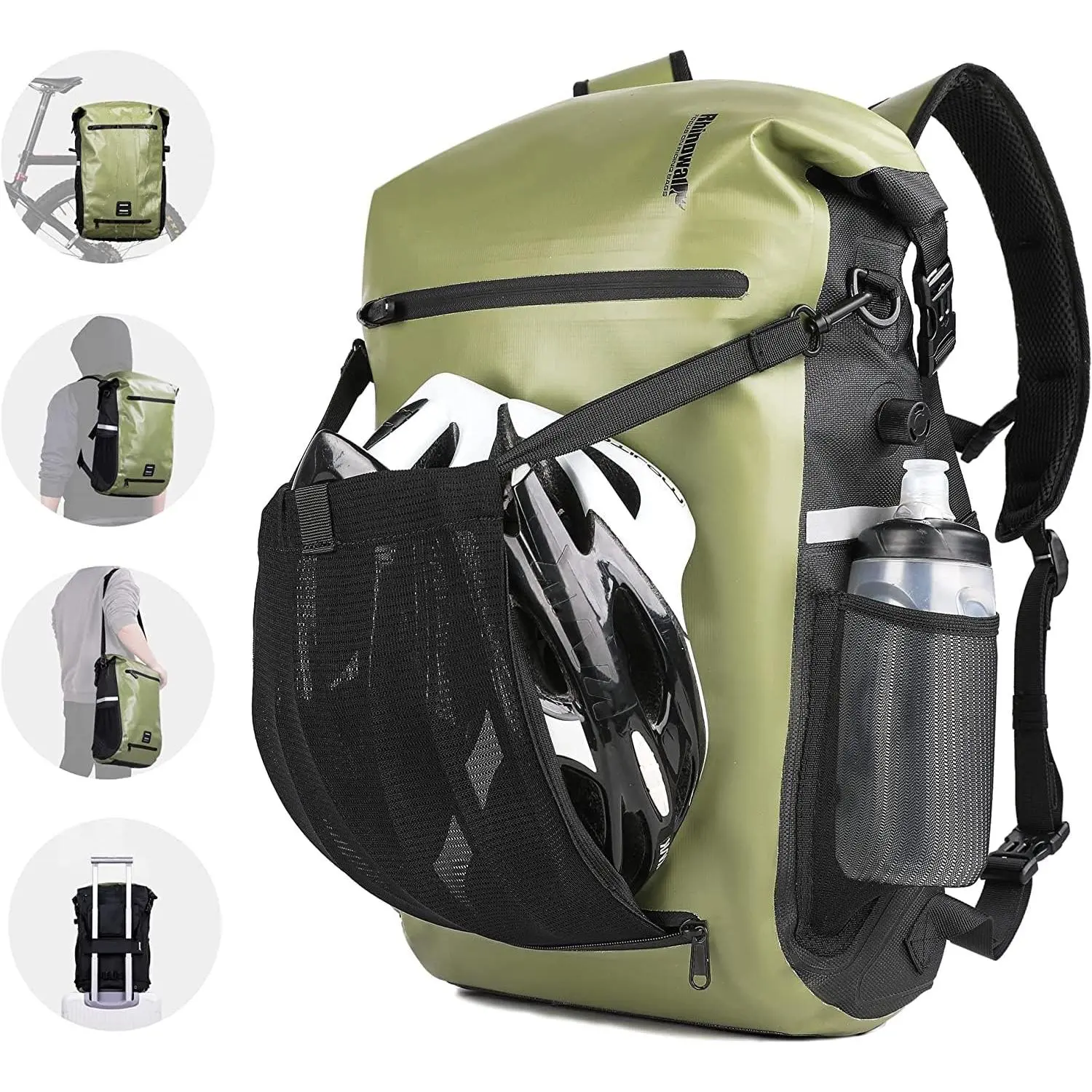 Pannier Bag  22L  Rear Rack Trunk Bag for Cycling Bicycling Traveling Riding