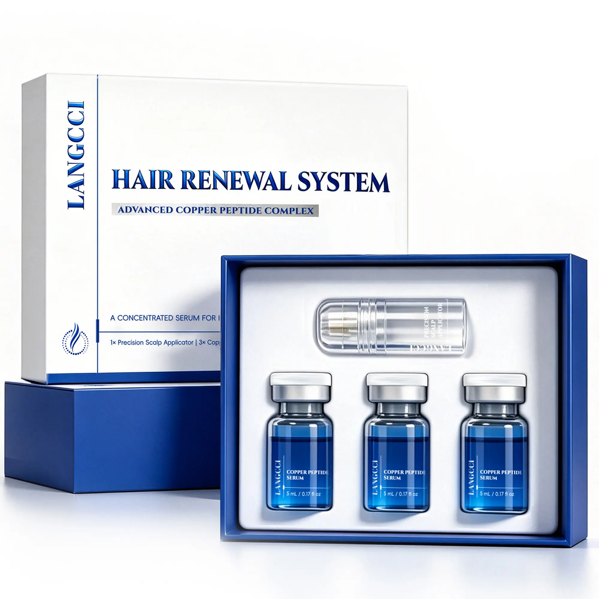 Copper Peptide Serum System - For Fuller-Looking, Thicker-Looking Hair and Healthy Scalp