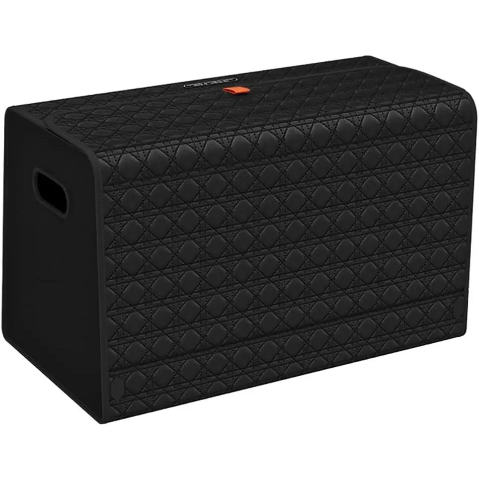 Trunk Organizer for SUV, Organizers and Storage with Collapsible Storage,  Lid Large Capacity for SUV, , MPV (-Black, L-21.5×13×12.5 IN)