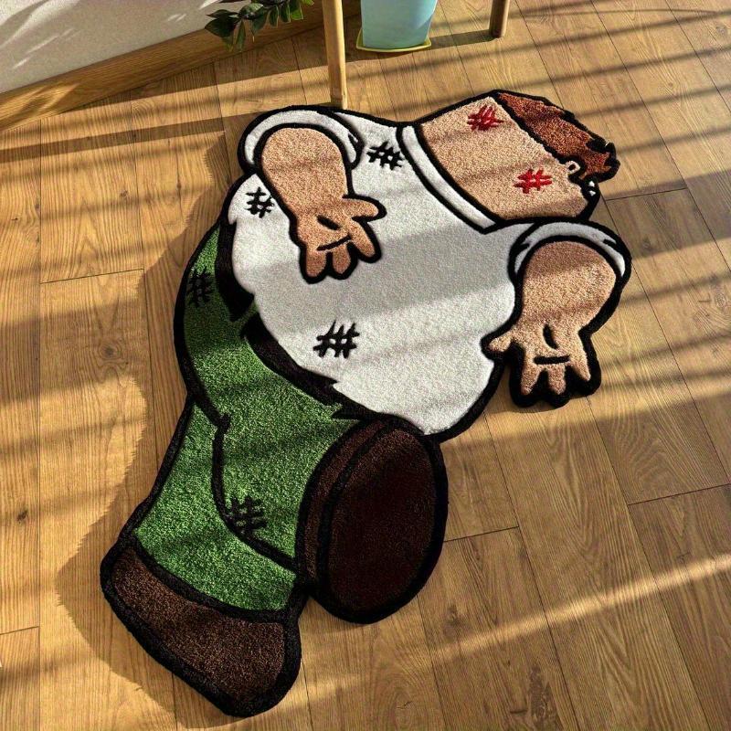 Cartoon Character Design Floor Mat, Soft Plush Floor Carpet, Soft Thick ...