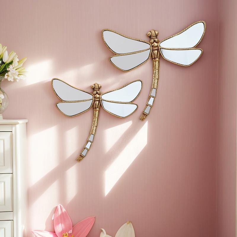 1pc Reflective Resin Dragonfly Wall Art Decor, Insect Collector's Decorative Hanging for Home & Party, Creative Insect Display, Hanging Ornaments