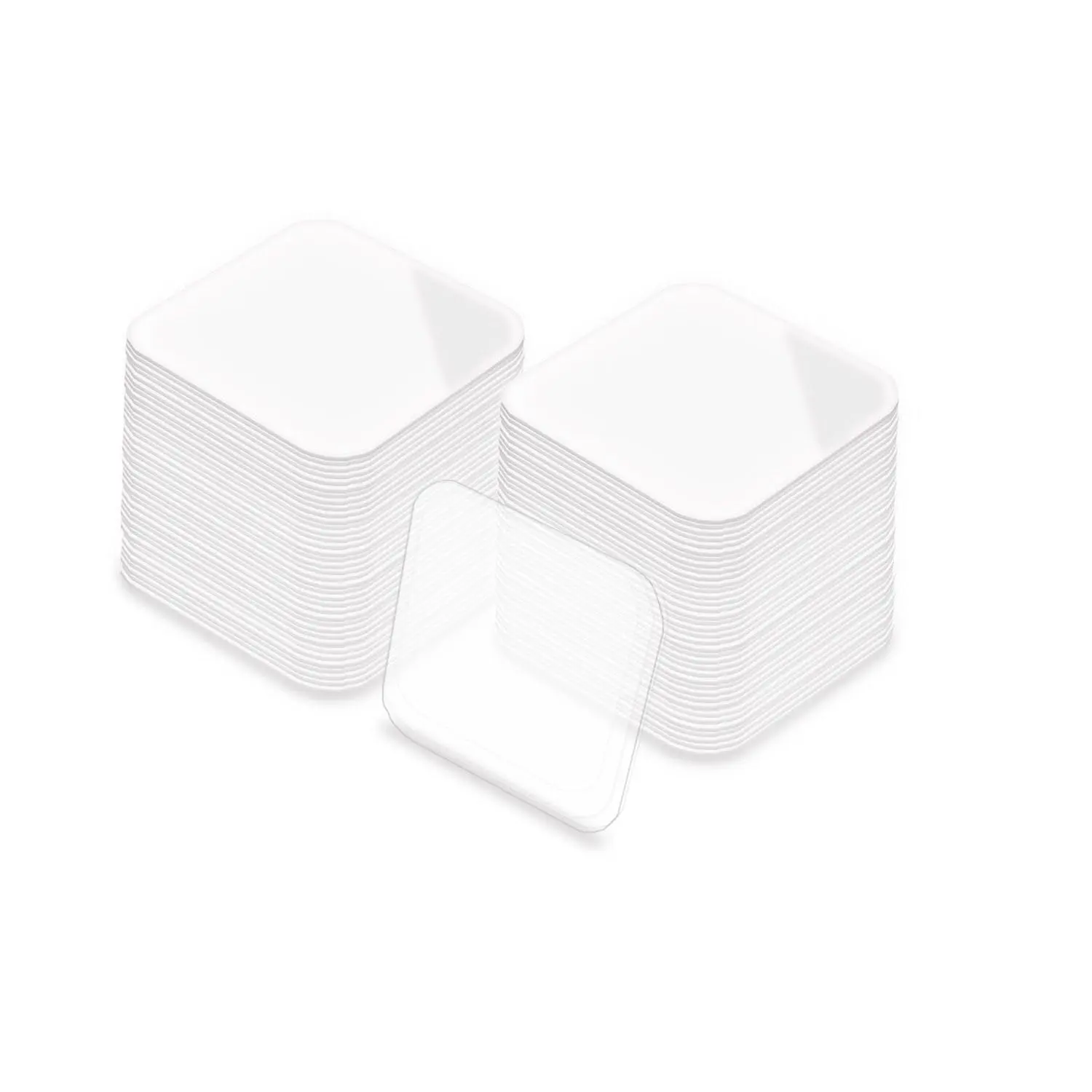 40 Double Sided Clear Mounting Square Tape, Self Adhesive Gel Sticky Pads - Waterproof & Removable - Transparent - DIY Craft (30mm x 40)