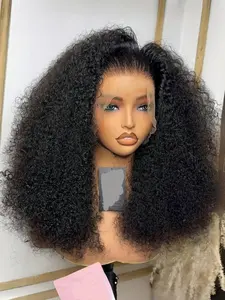 26-Inch Long Curly Wig, 180% Density, Natural Hairline, Glue-Free, Comfortable Daily Wear, African American, Glueless Synthetic Hair