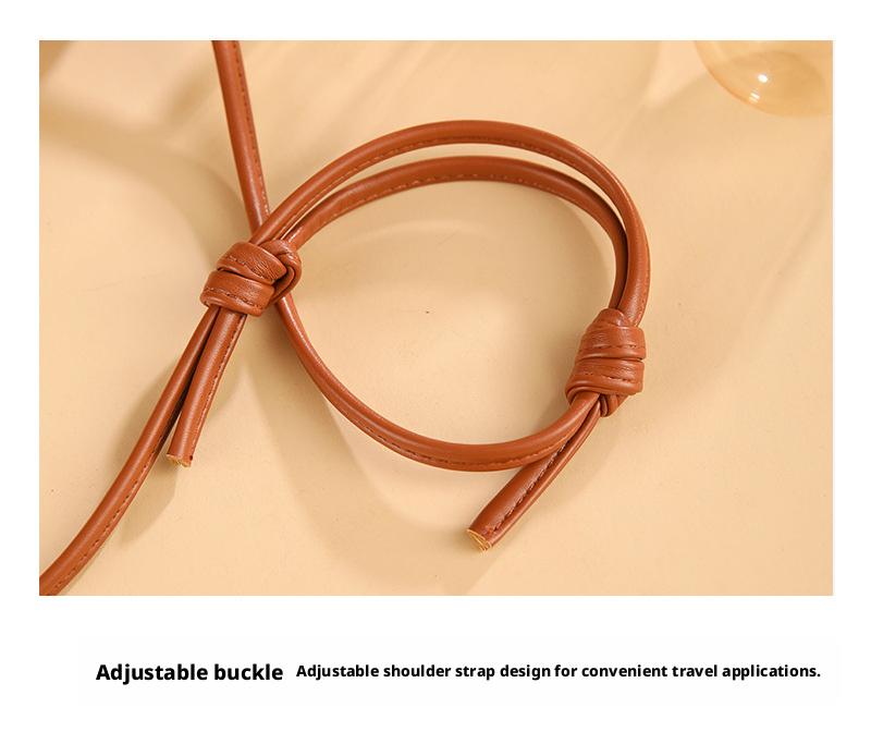 2026 New Crossbody Small Square Bag Niche Simple Double-layer Genuine Leather Small Bag Women's Bag Minimalist Style Commuter Shoulder Bag