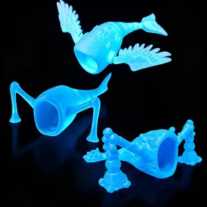 Creative 3D Printed Deep Sea Monster Desktop Decor, Fantasy Theme Unique Sculpture, High-Quality Print, Halloween Gift, Bookshelf Ornament