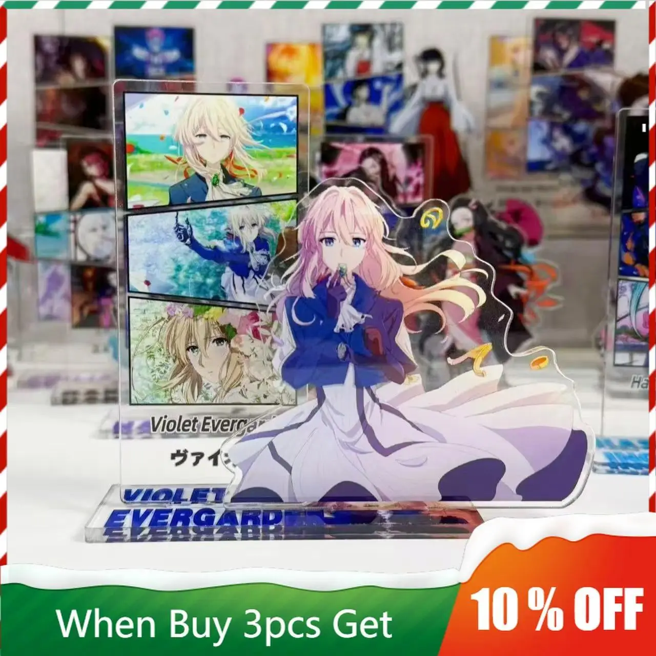 Violet Evergarden Anime Peripherals Violet Evergarden Figurine Romantic Acrylic Stand Violet Evergarden Standing Plate Toys Gift