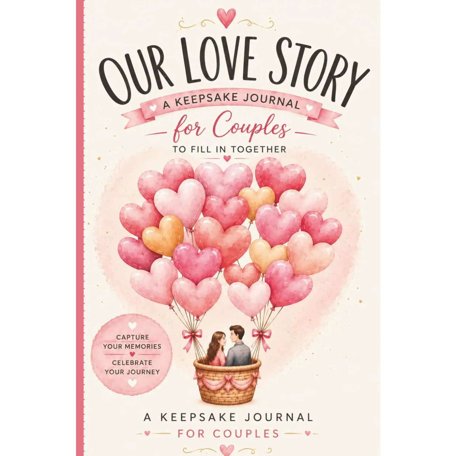 Couples' Fill-in-Blank Memory Journal, Our Love Story Fun Interactive Paperback Book for Joint Completion - Office Stationery Notebook