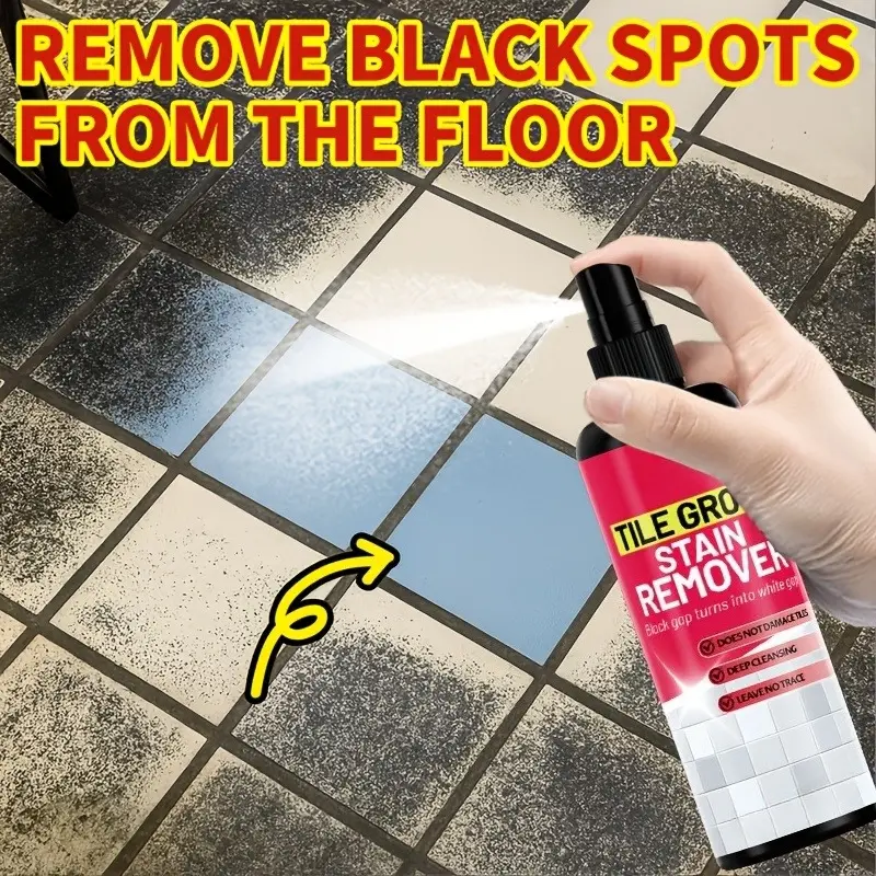 Ceramic tile cleaner - old ceramic tile refurbishing agent, strong stain remover, polishing, black removal, floor tile cleaning agent, strong stain remover, yellow removal, ceramic tile cleaning, toilet floor tiles, bathroom stain remover and descaling