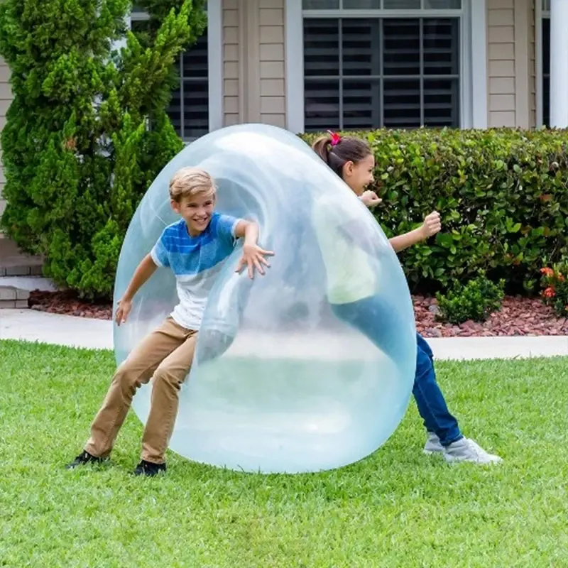 Giant Inflatable Transparent Bubble Ball - Summer Fun Outdoor Toy for Kids & Adults, Perfect for Parties & Beach!