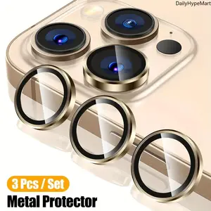 3Pcs 9H Hardness Tempered Glass Screen Protector for iPhone Series Smartphones, Cellphone Devices with Scratch Resistance