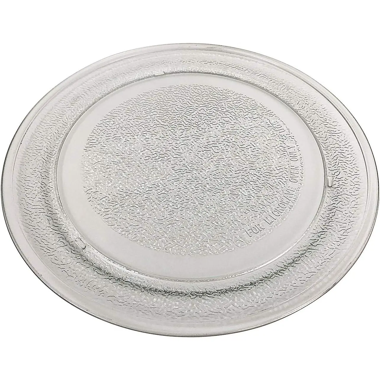 9.6" 245mm Microwave Glass Turntable Plate | Flat Bottom,  for 3390W1A035, Compatible with WB49X10134, Fits JES735BJ01/02 JES735WJ01/02