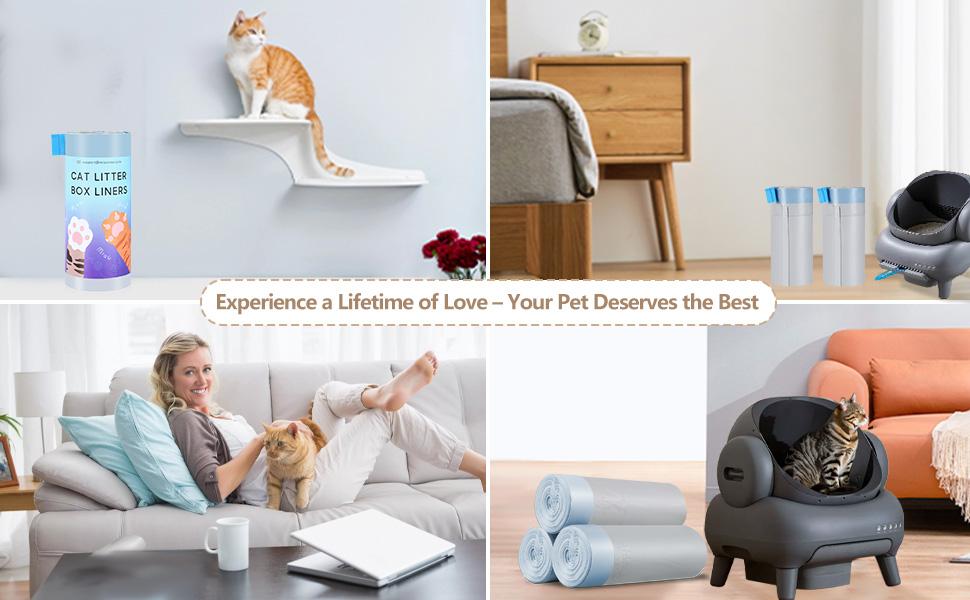 120 Count Automatic Cat Litter Box Liners Bags Compatible with NeakasaM1 Petpivot Autoscooper 11 and Similar Open-Top Self-Cleaning Cat Litter Box, Drawstring Handle Heavy Duty Leak-proof, 27 * 13in 120 Count Automatic Cat Litter Box Liners Bags Compatible with NeakasaM1 Petpivot Autoscooper 11 and Similar Open-Top Self-Cleaning Cat Litter Box, Drawstring Handle Heavy Duty Leak-proof, 27 * 13in