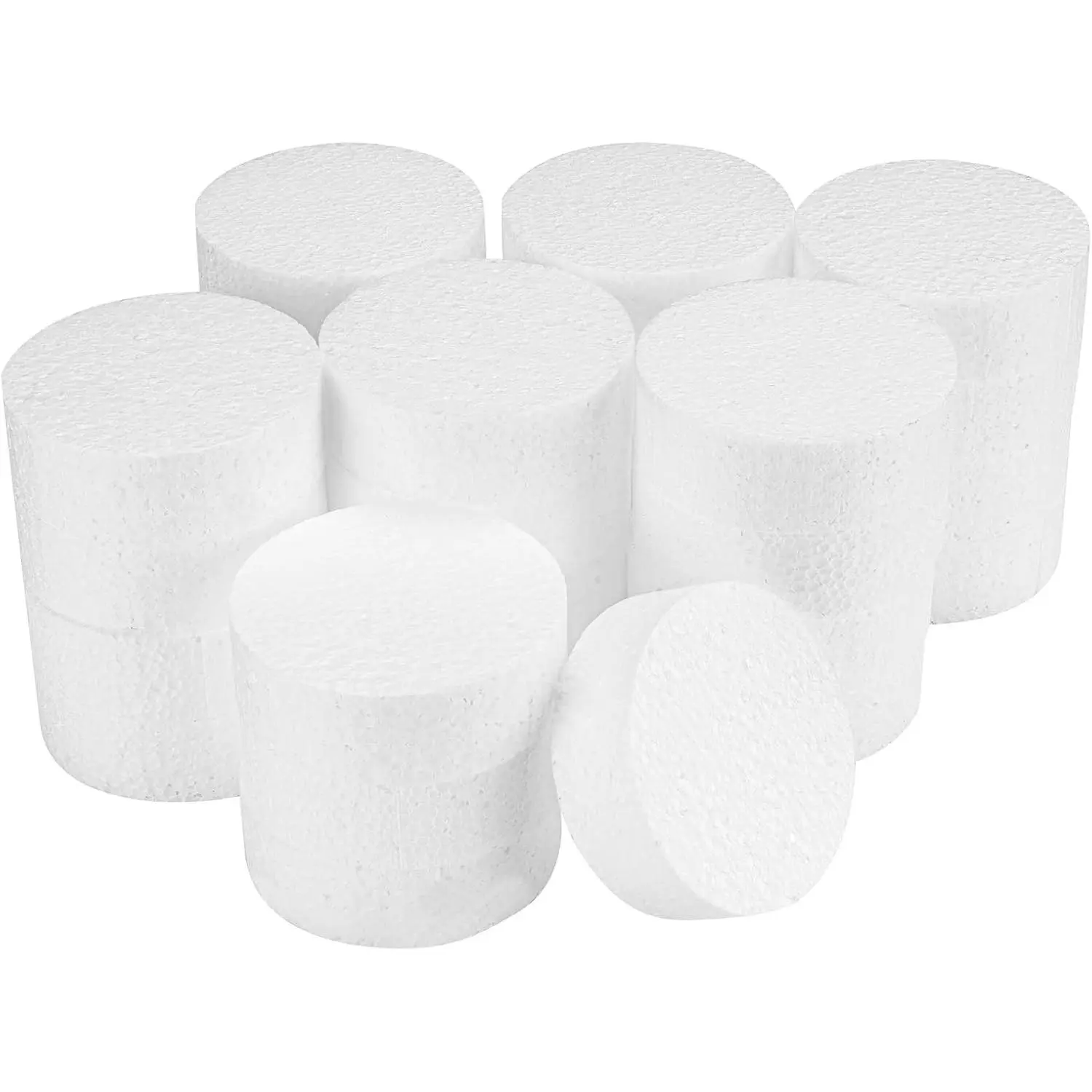 3 Inch 28-Pack 1" Thick Foam Circles for Crafts, Polystyrene Round Foam Disc for DIY Projects, Cakes Decorations Sculpture Modeling, White Arts and Crafts Supplies
