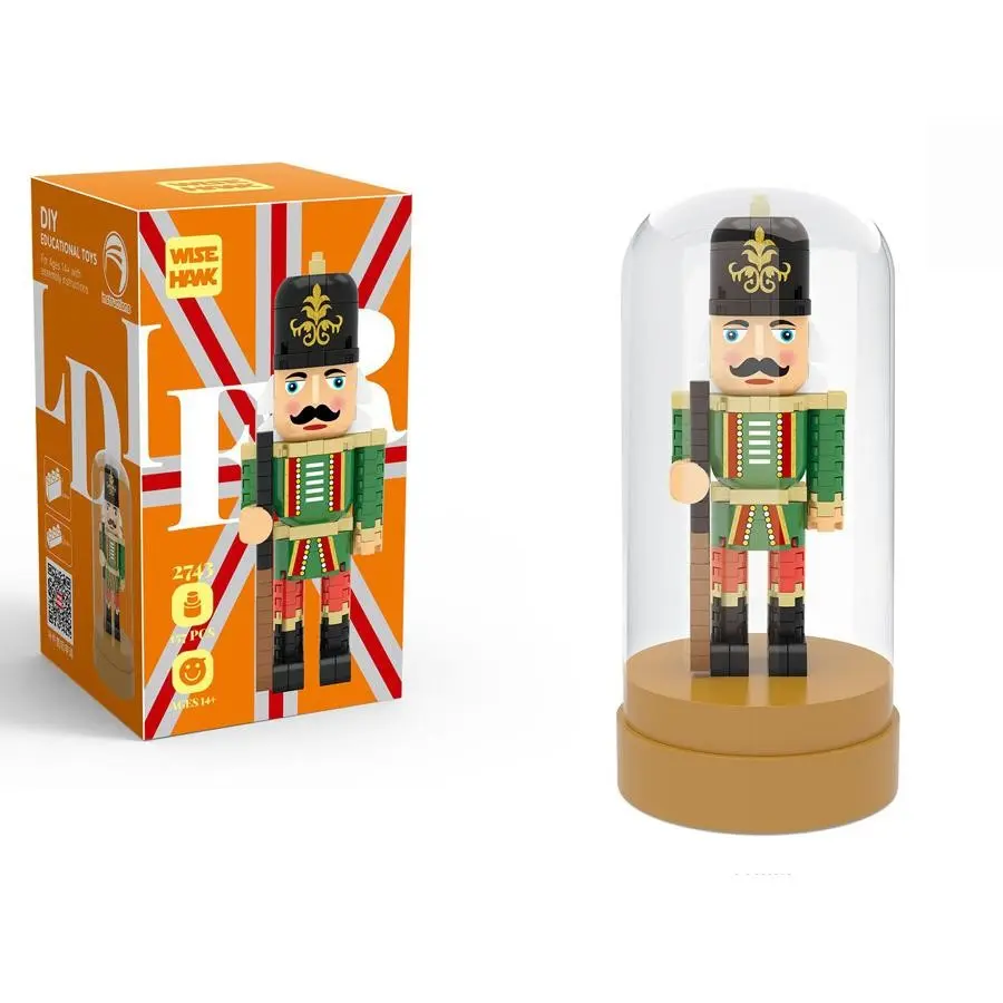 Nutcracker King Building Block Set 273 PCS, Diy Brick Blocks, Mini Bricks Puppet Soldier Model with Display Box, STEM Educational Toy for Kids Age 12-18 Adults, 2026 New Arrival, Christmas Birthday Gift, Desk Decor Crafts, Safe ABS Material