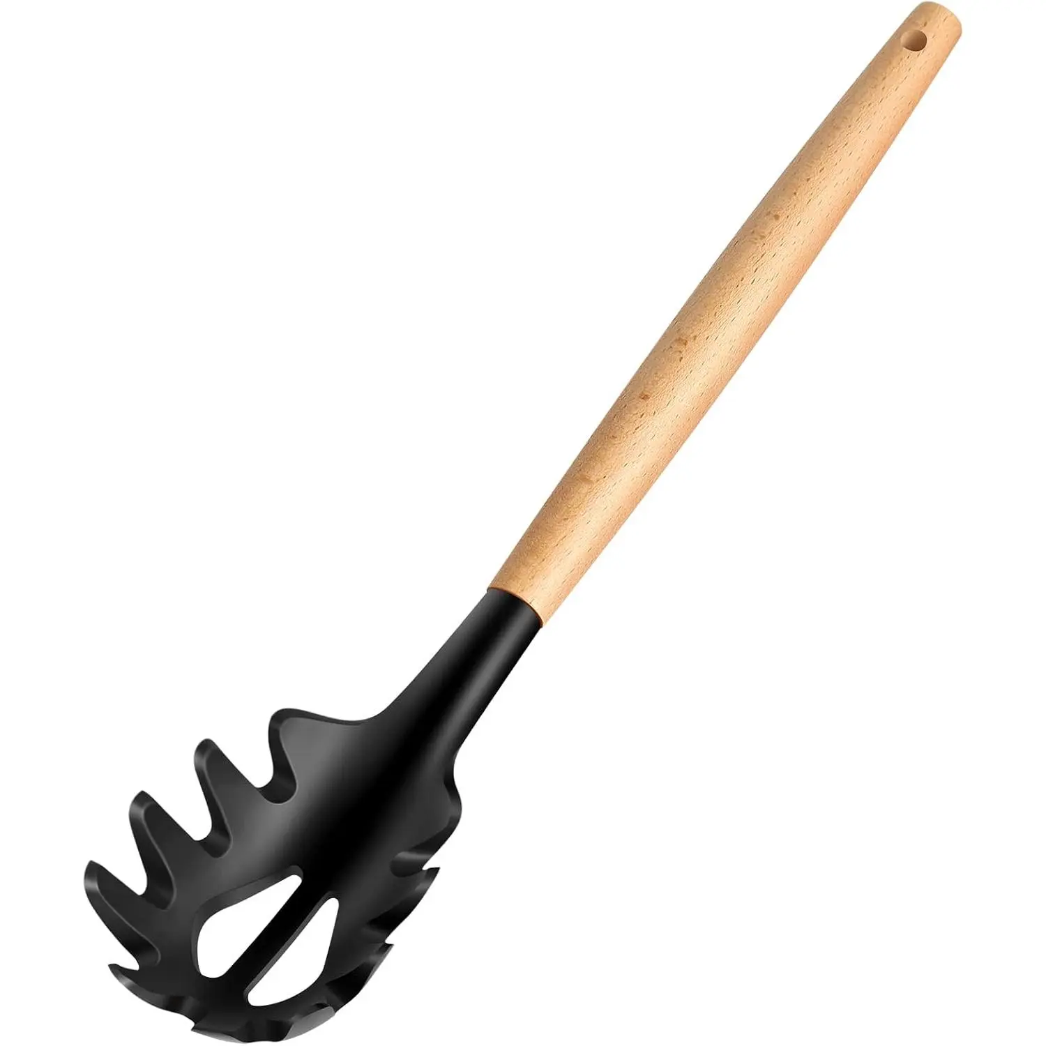 Wooden Handle Pasta Fork Spoon 12"  Spaghetti Fork  Grade Noodle Spoon, , Spaghetti Spoons Strainer & Server Spoonss