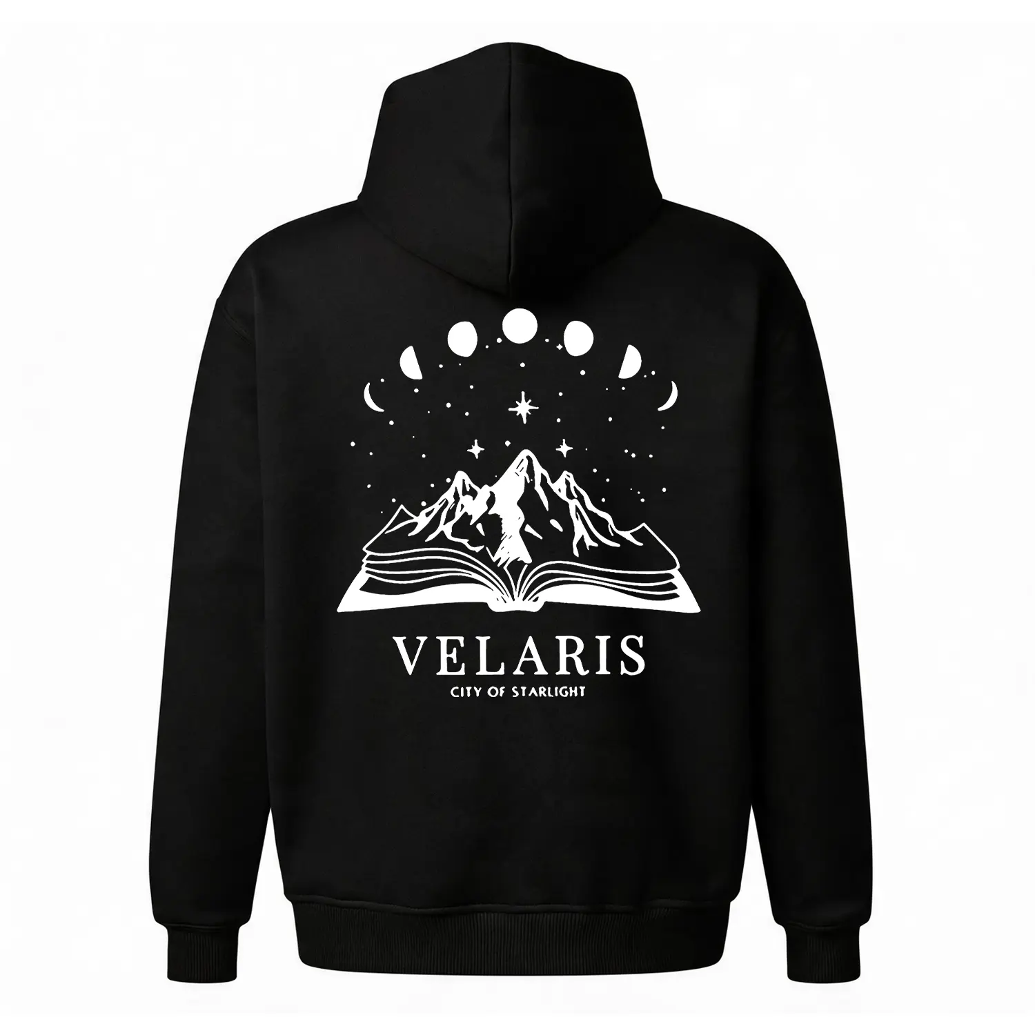 Velaris City of Starlight Hoodie, ACOTAR Book Lover Graphic Sweatshirt, Oversized Y2K Streetwear Pullover, Cozy Fleece Unisex Top, Vintage Aesthetic Casual Outfit, Perfect Bookish Gift for Her
