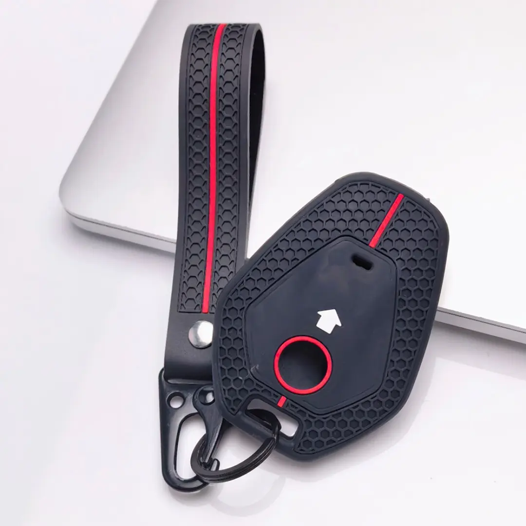 Premium Key Cover with keychain for BMW Motorcycle. Shockproof anti-scratch shell fits R1300GS R1300GS ADV R1300R R1300RS R1300RT. Protects keys from drops and dirt, durable protector for BMW motorcycle riders.