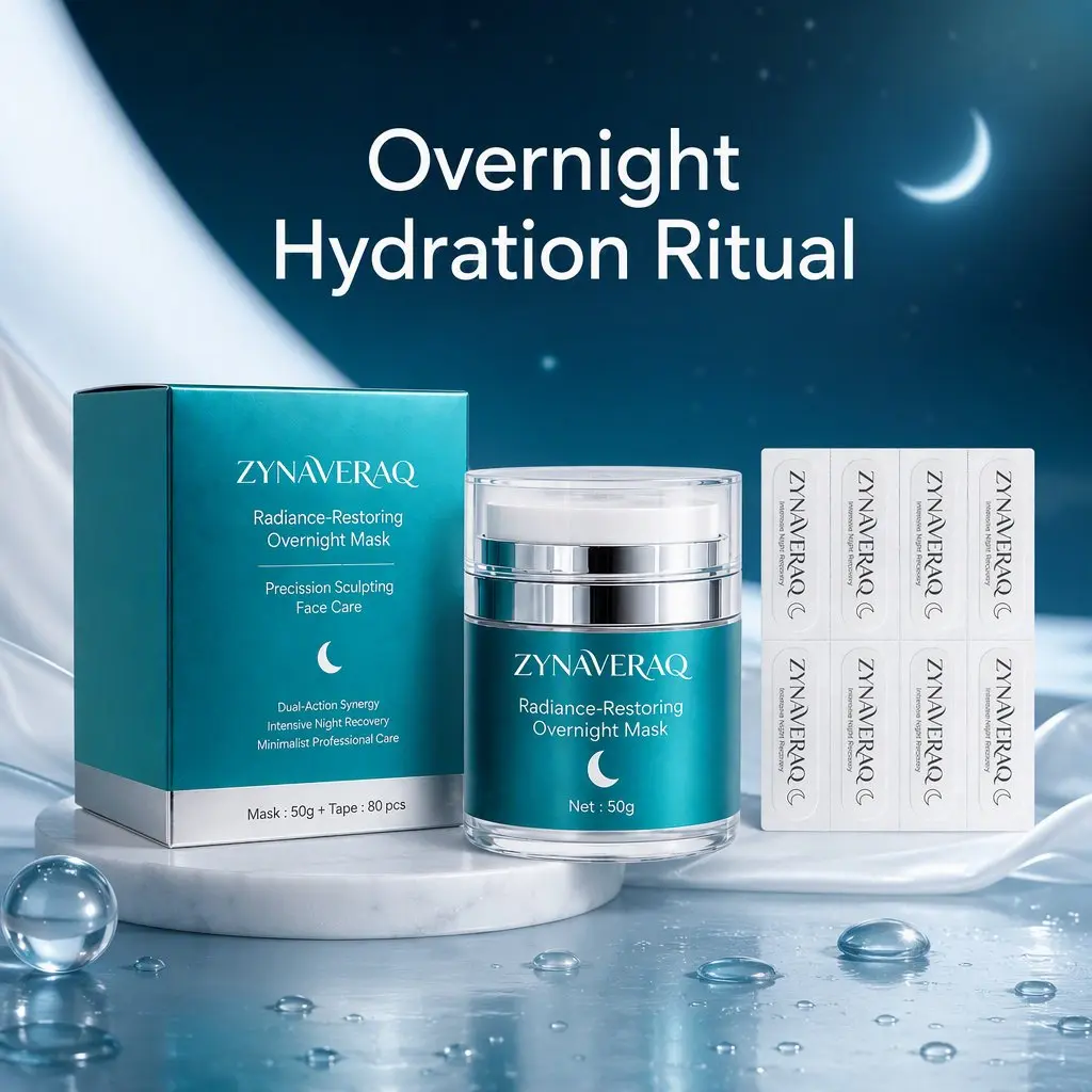 Overnight Mask Face Tape Set Gentle Exfoliation Hydrate Moisturizers Comfort Skin Repair Sleeping Face with Trehalose Collagen Hydrating Formula Facial Skincare for All Skin Types
