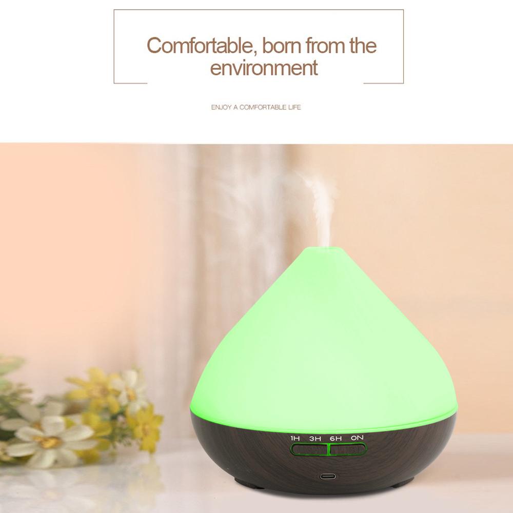 Aromatherapy Diffuser  Ultrasonic Humidifier, Remote Control, Colorful LED Mood Light, 6 Oils Included for Home & Office