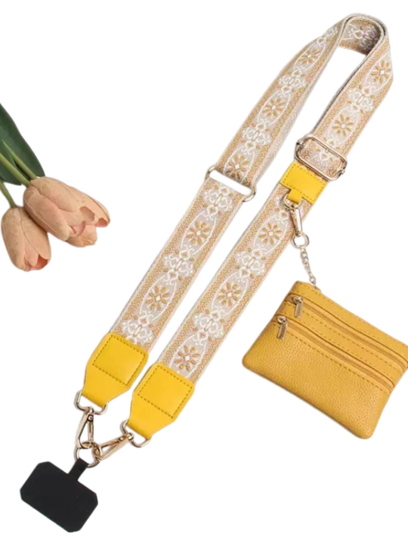 Retro ethnic pattern, adjustable, can be used as mobile phone straps, bag straps, crossbody model mobile phone straps with wallet, bag straps, zipper bags, crossbody straps with wallets, Mother's Day gifts, birthday gifts