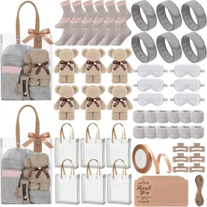 143 Pcs Brown Spa Gift Basket for Women, Self Care Relaxation Gift Set, Bridal Shower Party Favors for Guests, Thoughtful Birthday Bachelorette Gifts for Her