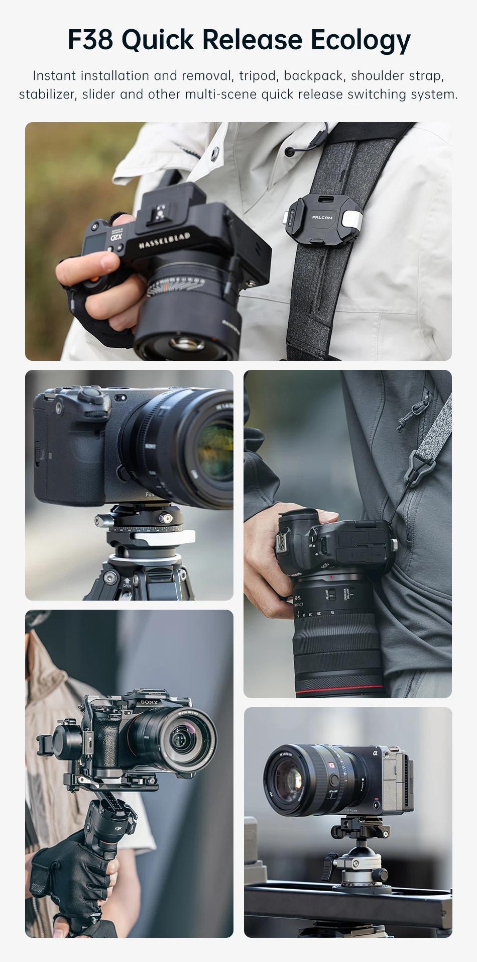 Ulanzi x Falcam F38 Quick Release System for Backpack & Shoulder Strap, upgraded Backpack Clip Kit, Shoulder Strap Mount for Gopro Sony Canon Nikon DSLR Camera Cage Quick Release Kit Base Arca-Swiss Ulanzi x Falcam F38 Quick Release System for Backpack & Shoulder Strap, upgraded Backpack Clip Kit, Shoulder Strap Mount for Gopro Sony Canon Nikon DSLR Camera Cage Quick Release Kit Base Arca-Swiss