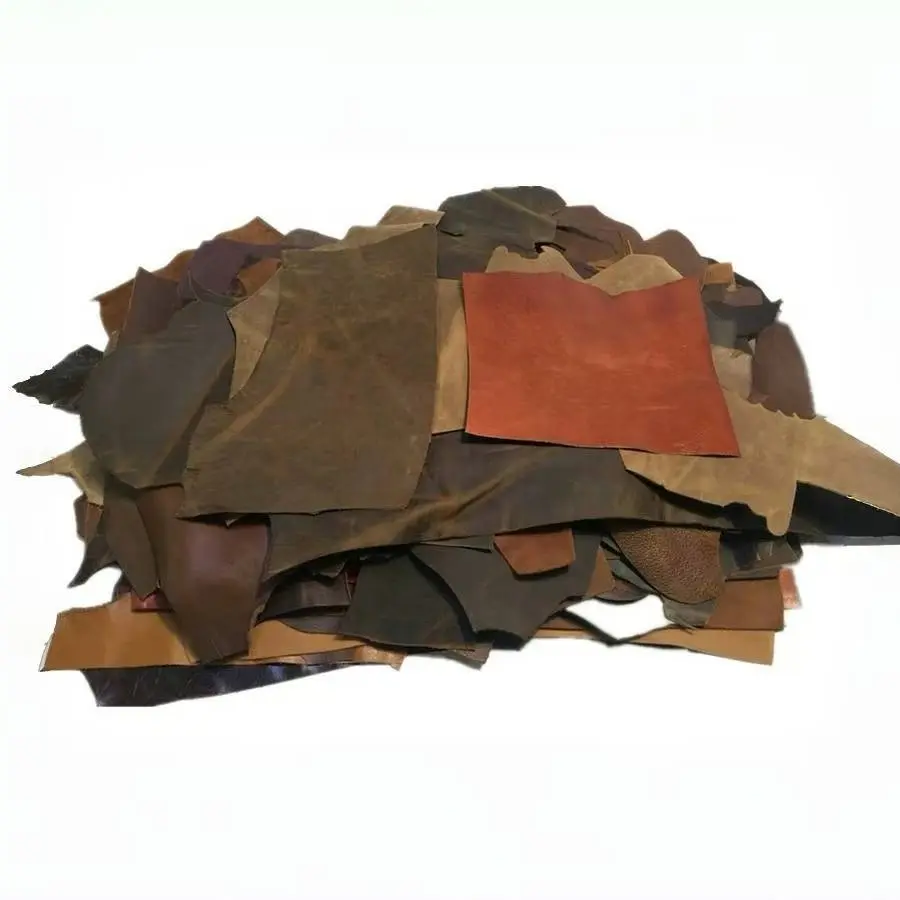 Random Crazy Horse Leather Scrap, Top Grain Cowhide, Color Changing Vintage Leather, Handmade Craft DIY Material, Wholesale by Weight