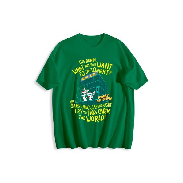 Runaway Brain Shirt: Are You Pondering What I'm Pondering?& What Do You Want Tonight? #RunawayBrainShirt #PinkyAndTheBrain #CartoonTshirt #NostalgiaTee #RetroTshirt  #CartoonLovers