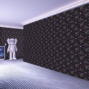 3D Diamond Wallpaper Roll for Indoor Use, Bedroom and Game Room Background Decor, Fashion Design, Enhances Space Elegance