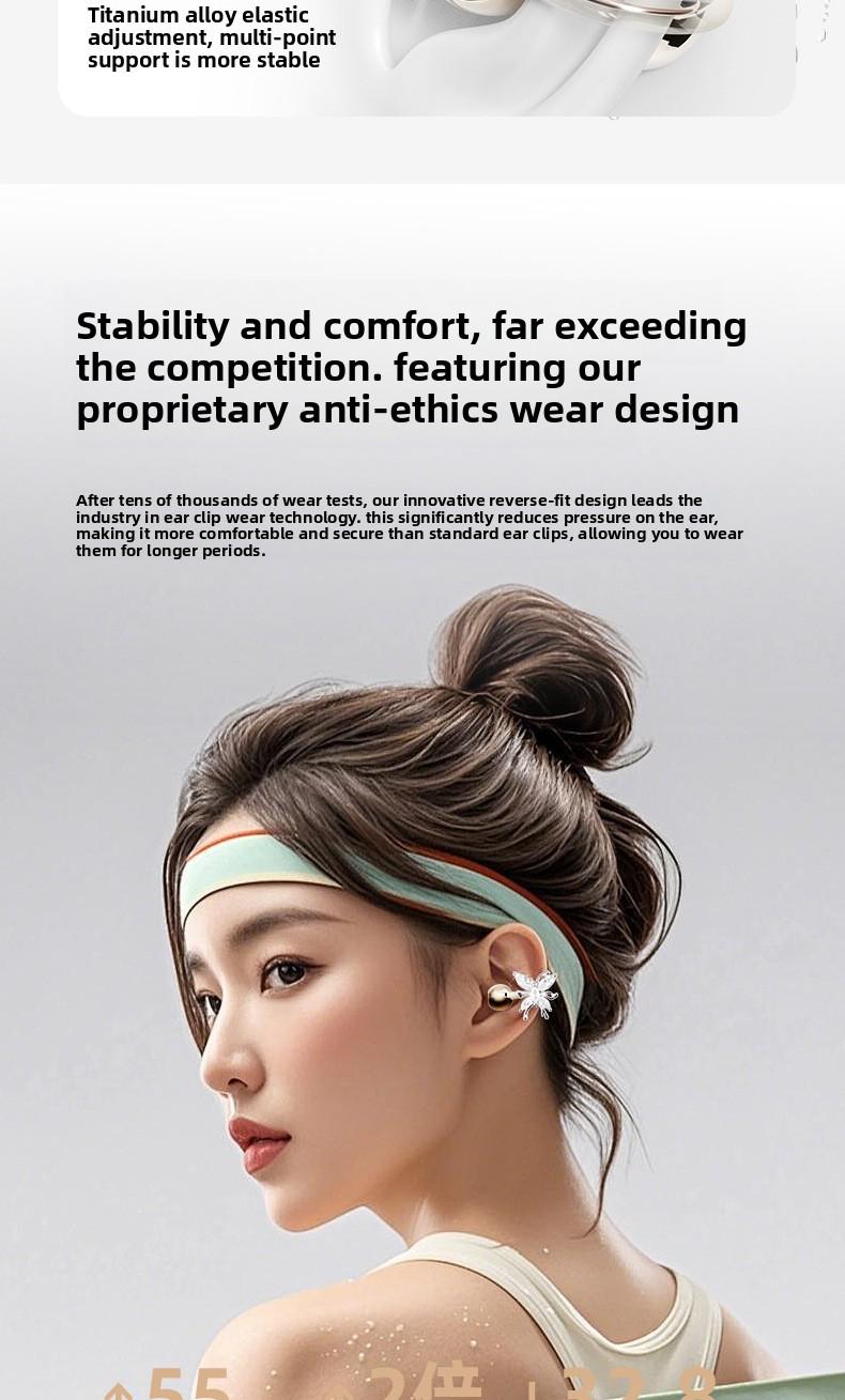 2026 Hot-Selling Retro Camera Style Bluetooth Earphones, True Wireless Clip-On, High-Quality Sound, Noise Reduction for Calls, Compact and Portable