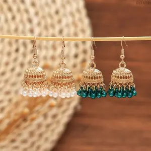 Bohemian Tassel Bead Drop Earrings for Women, Vintage Ethnic Exotic Style, Trendy Retro Indian Dangle Earrings, Bold Statement Jewelry for Daily Party Wear