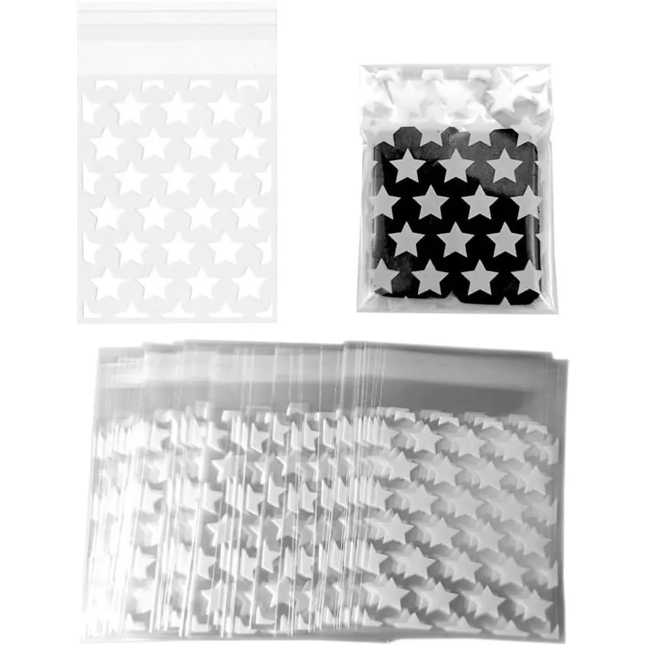 100 count  Clear Cellophane Bags - , Candy, Goodie, Cookie Favor Bags for Packing Favor Supplies