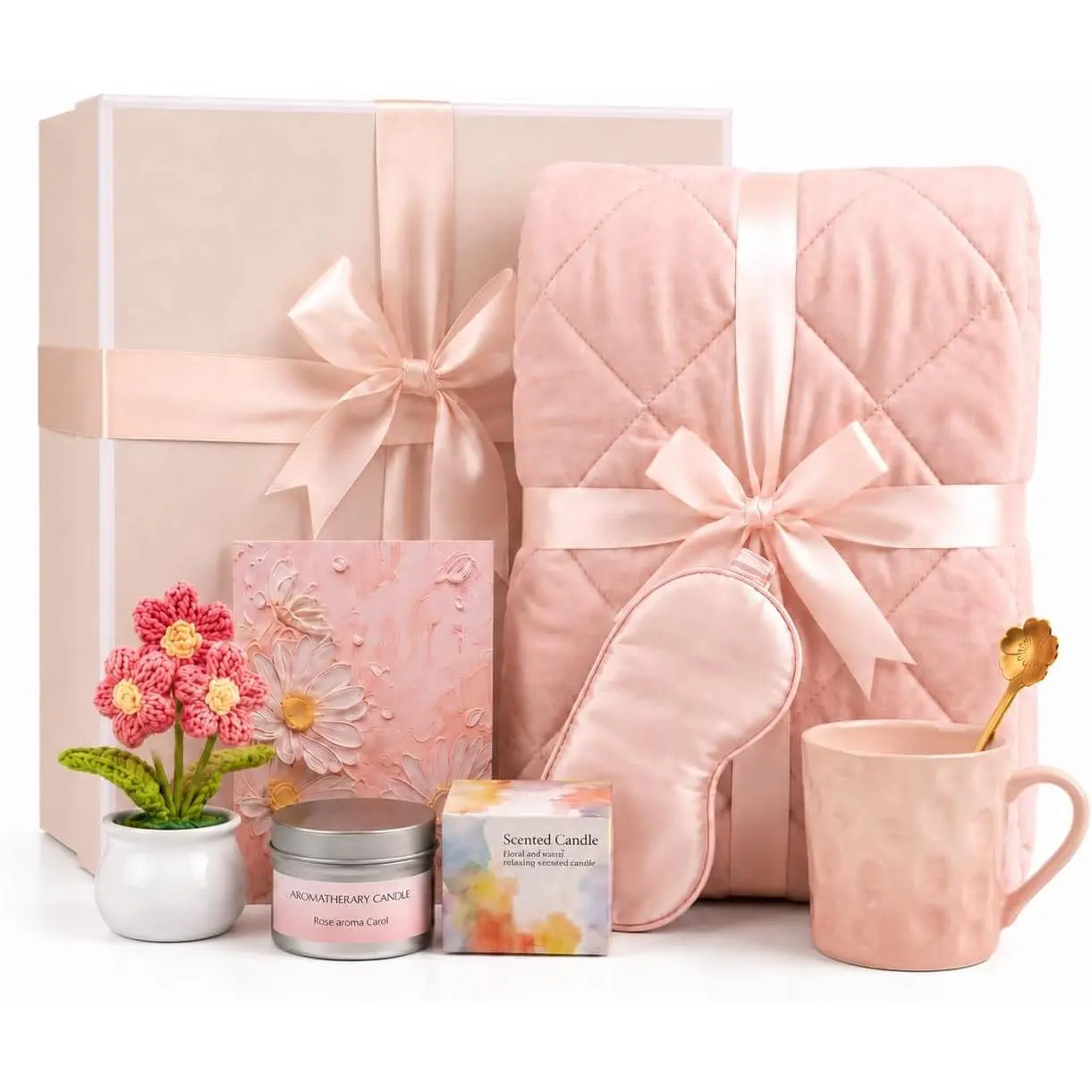 Self Care  Baskets for Women, 78'' Ice Blanket  Birthday Gifts | Thinking of You Care Package, Get Well Gifts   Sets, Relaxation ,  Care Package with Ice Blankets