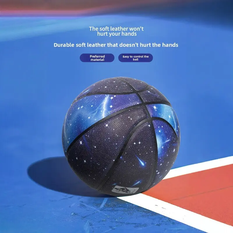 Star Series Indoor Outdoor Rubber Basketball, Perfect Gift Choice, Ideal for Christmas, Durable and Fun Sports Equipment, Outdoor Casual Basketball