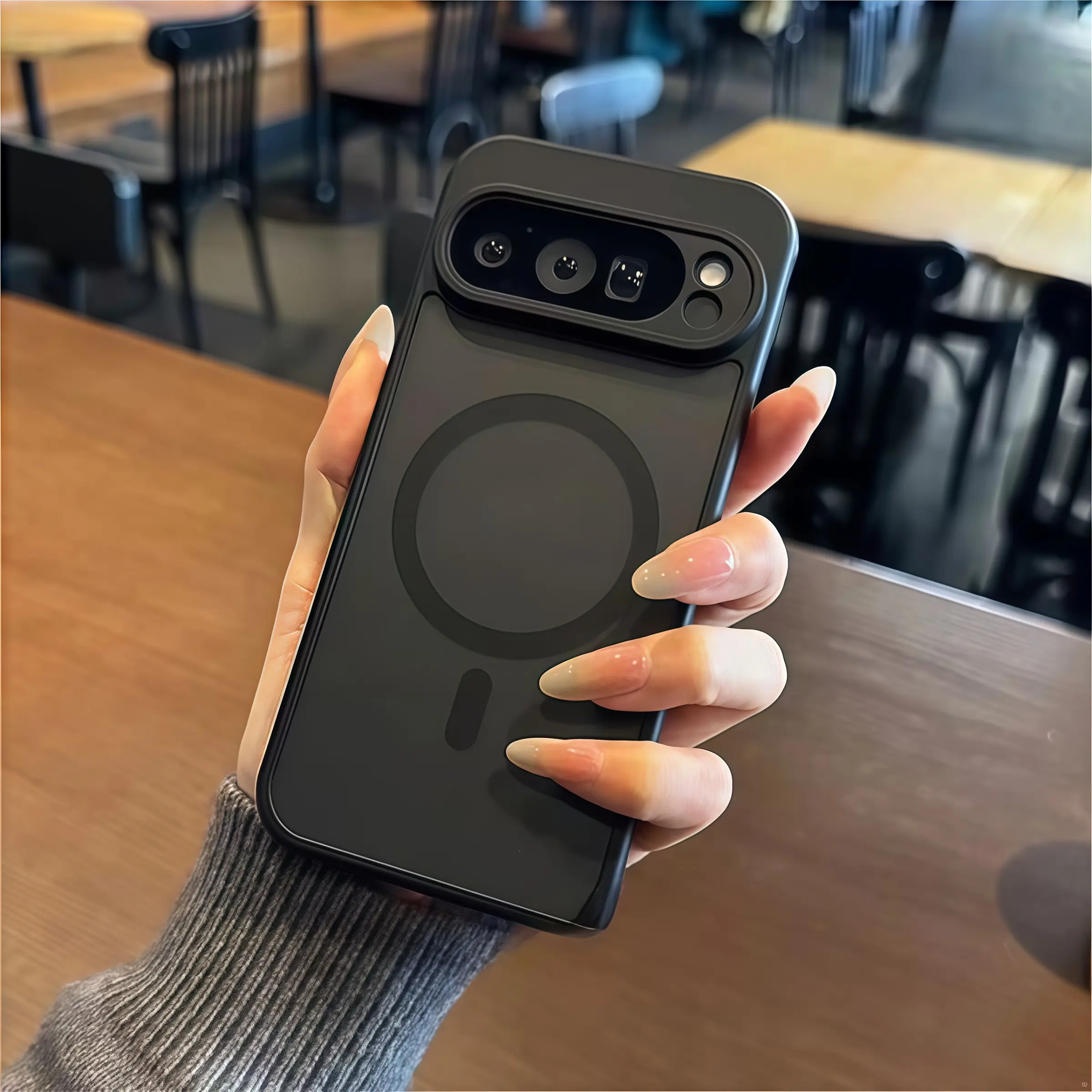Magnetic Case for Google Pixel 11, 10 Pro, Xl, 8a, 8 Pro, Thin Matte Acrylic Wireless Charger Cover, Durable Protection