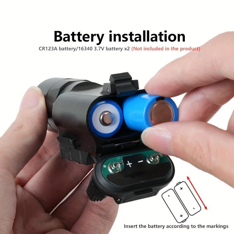 Handheld flashlight LED 1000 lumens white portable camping flashlight, Hanging suitable for outdoor hiking and family emergency situations and outdoor adventures, universal guide rail