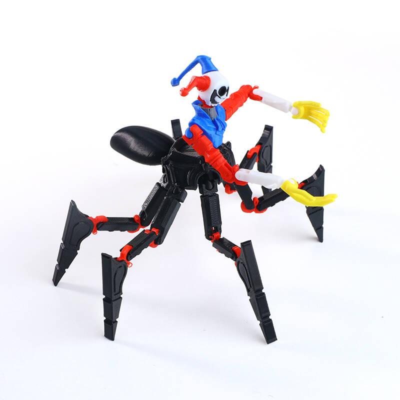 3D Printed Horror Monster Action Figure Movable Joints Desktop Ornament Stress Relief Toy Gift for Game Fans