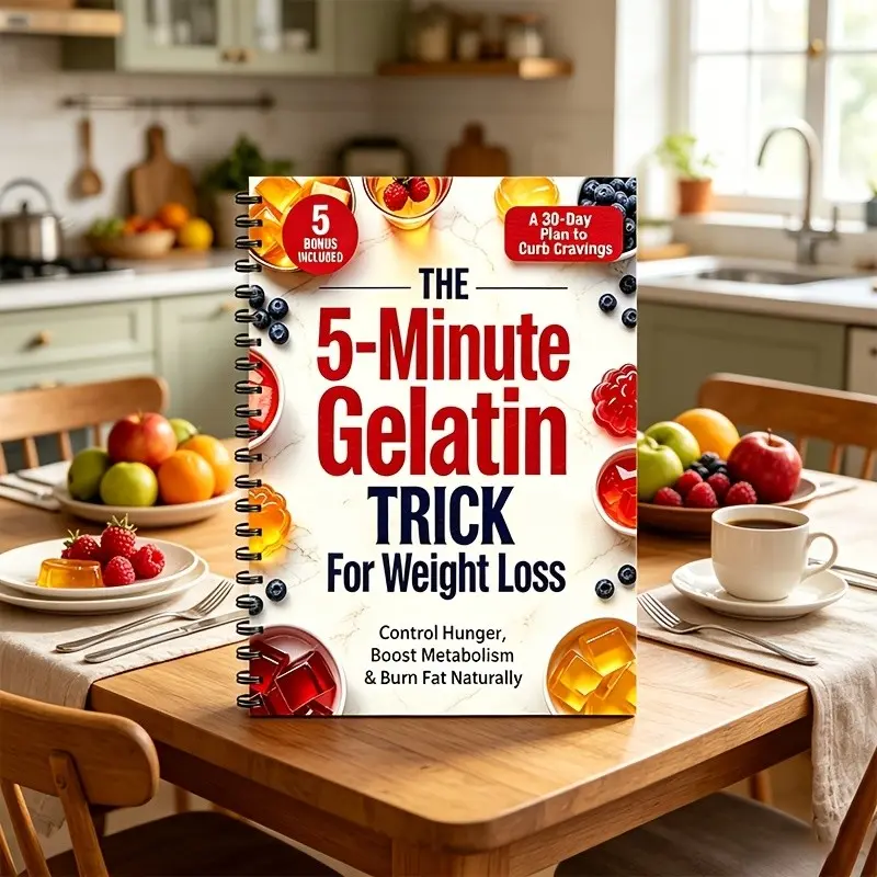 Super Easy Gelatin Trick for Weight Loss, 30-Day Plan to Curb Cravings, Control Hunger, Boost Metabolism, Burn Fat Naturally