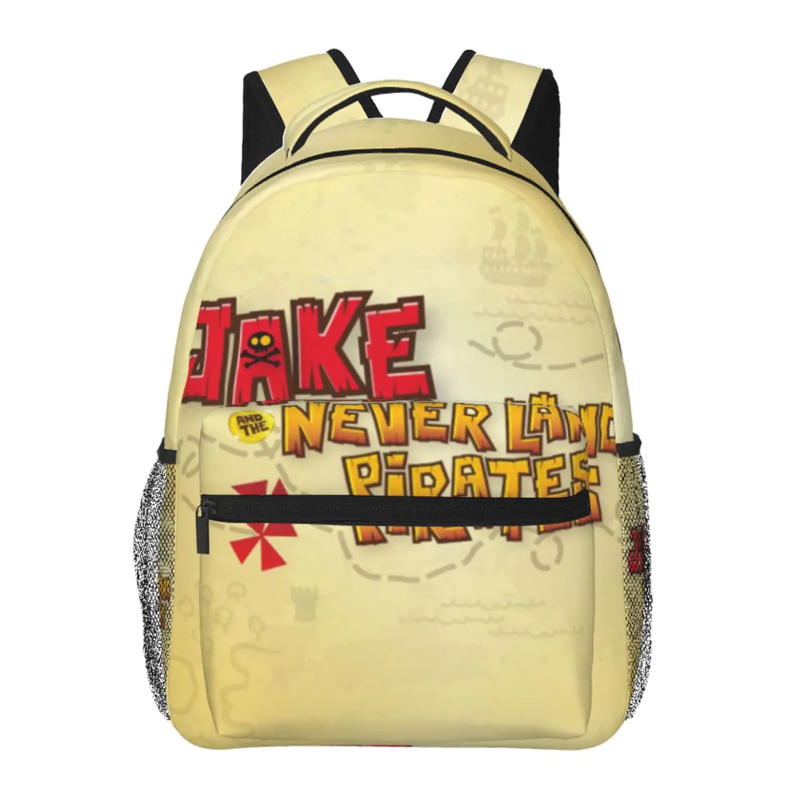 Anime Jake And The Neverland Pirates3 Backpack, School bag Cute Girls Boys Teens Backpacks Kawaii Kids Lightweight backpack with adjustable straps Bookbag with office Travel, School, College, Work