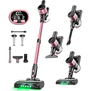 Cordless Vacuum Cleaner, 8 in 1  Suction Lightweight Vacuum Cleaner for , LED Display, 3 Suction Modes, 45Mins Detachable  Stick Vacuum for Hard Floor Carpet ,