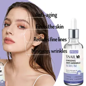 Snail Ginseng Essence Liquid, Rich in Snails, Aloe Vera, Ginseng Extracts, Hyaluronic Acid, Deep Moisture, Anti-Wrinkle, Firming, Suitable for Sensitive Skin