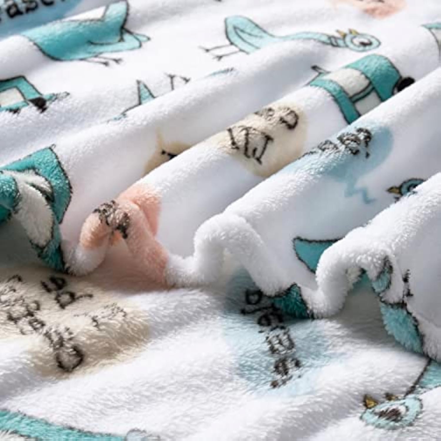 Eyesoul Berkshire Blanket VelvetLoft® Luxury Soft Polyester Throw Blanket, Don’t Let The Pigeon Drive The Bus